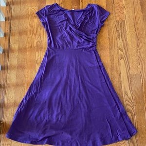 Purple cotton dress